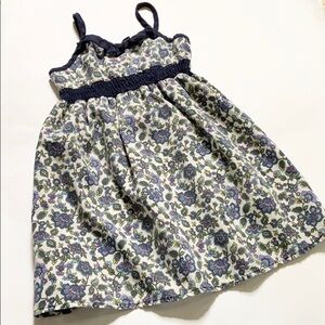 Pinky Navy Floral Summer Dress Little Girls Size 4